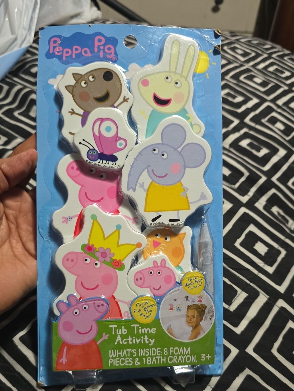 Peppa Pig Bath Foam Characters - Pink, Yellow, Blue, Purple, Green